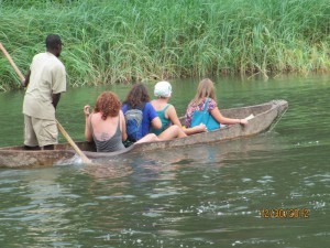 Transport across the river to the lodge