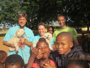 Surrounded by Kids at Supriya's Village